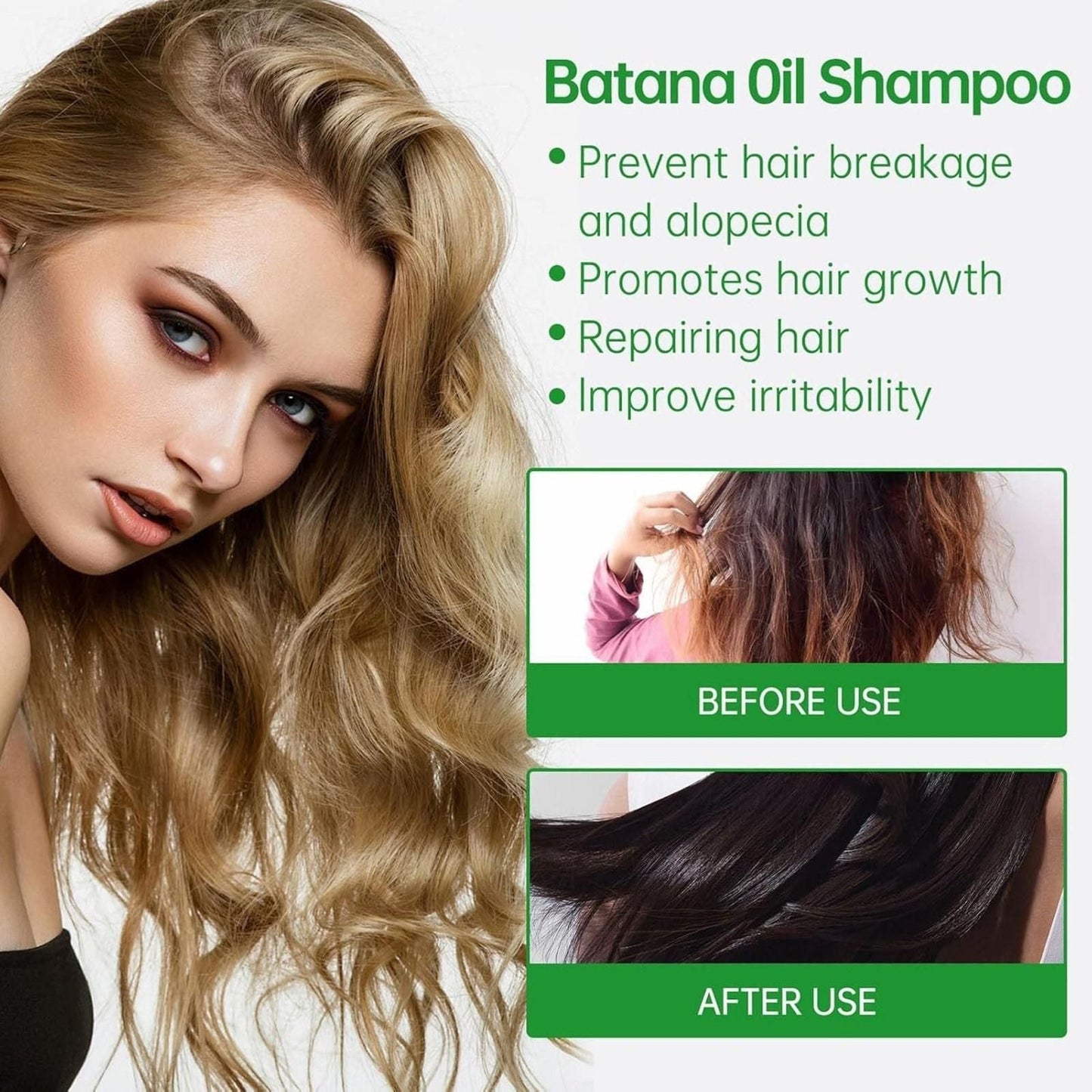 Batana Oil Shampoo for Hair Growth (Pack of 2)